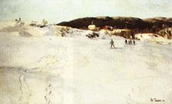 Frits Thaulow A Winter Day in Norway China oil painting art